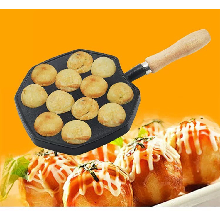 Khuôn bánh khọt,bánh bạch tuộc 12 lỗ chống dính