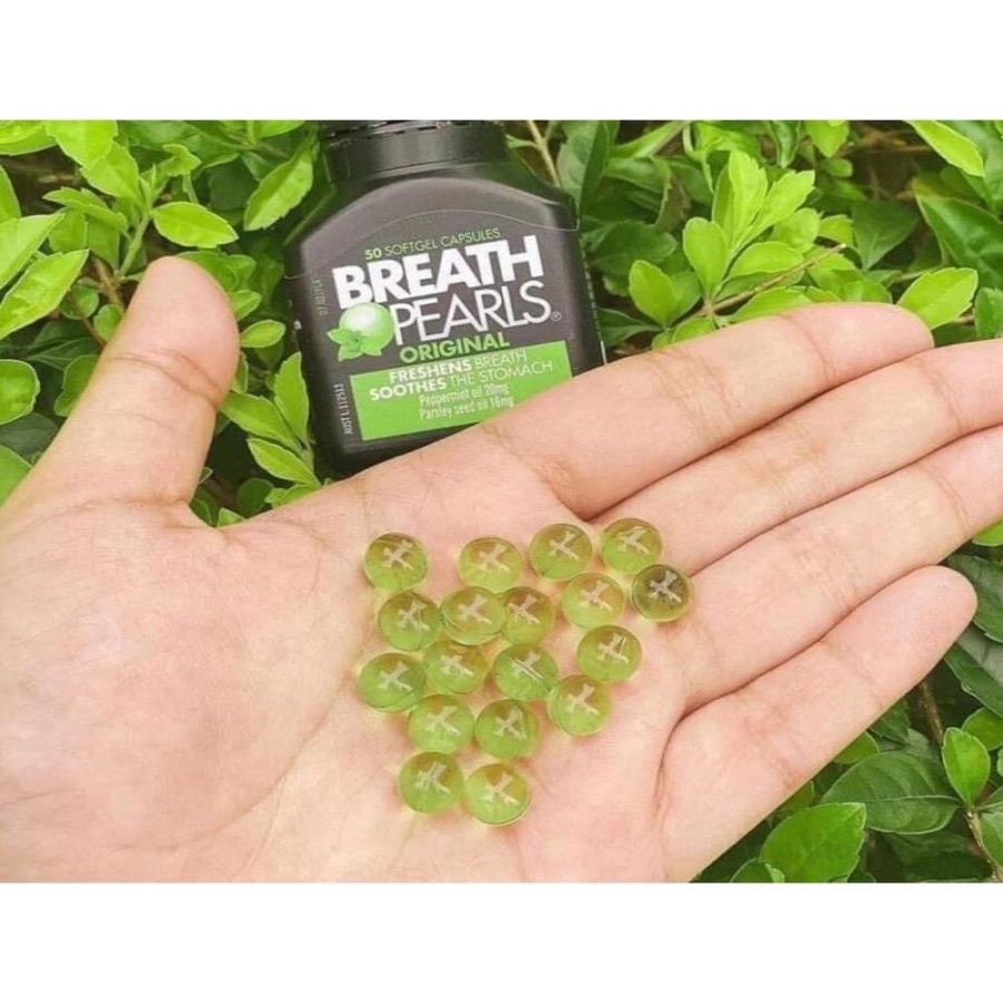 vıên bạc hà khử hôi miệng Breath Pearls Original Fresh Mint