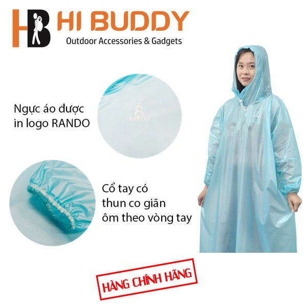 Áo mưa Rando Easy Trum | Trùm Cực Nhanh, Gấp Gọn, Cực Nhẹ | hibushop