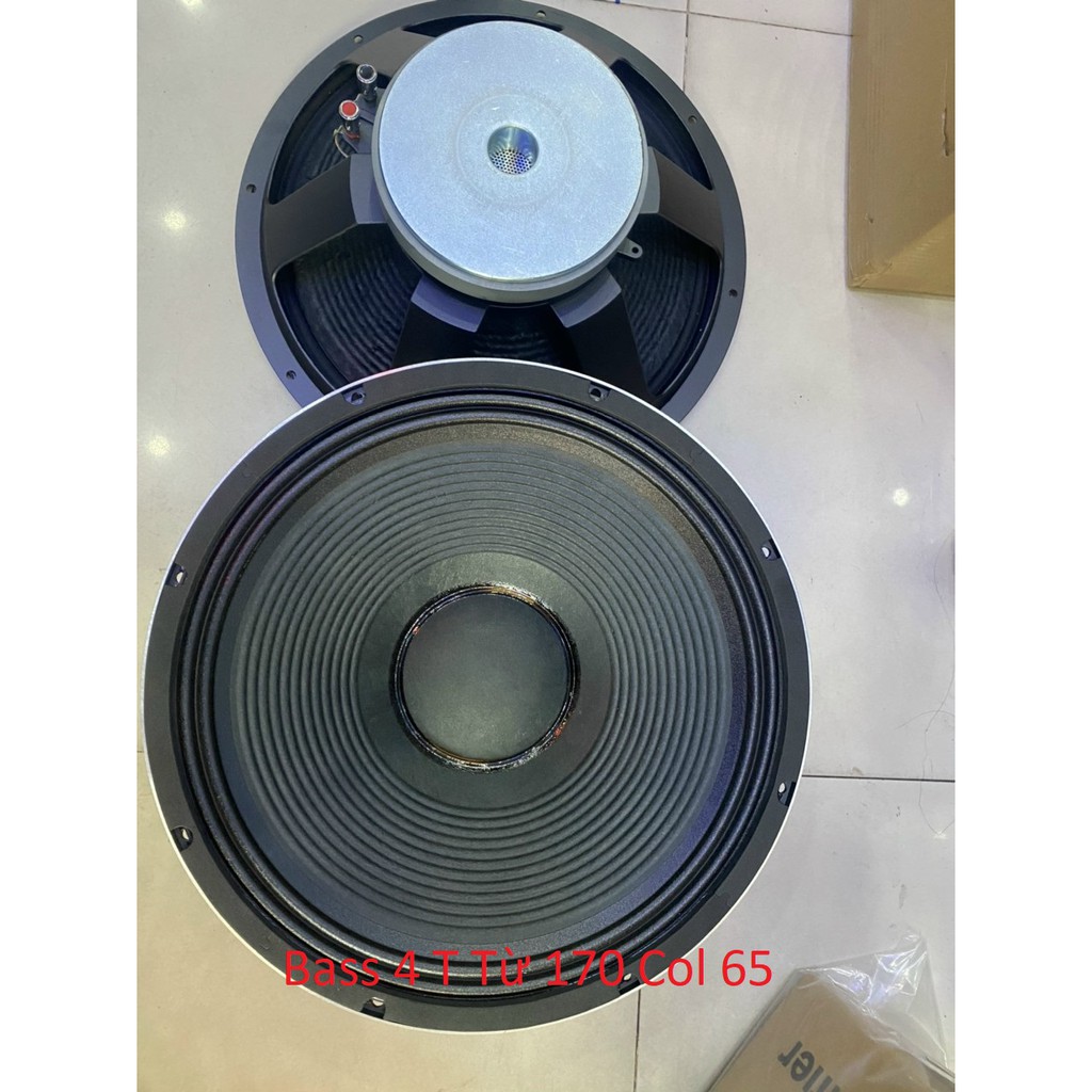 Loa bass 4 tấc nhôm từ 170 col 65 -8 ôm, sườn chắc bass đánh lực, hàng nhập khẩu [ tặng 6 mét dây loa ]