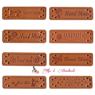 Mác da handmade trang trí sản phẩm thủ công