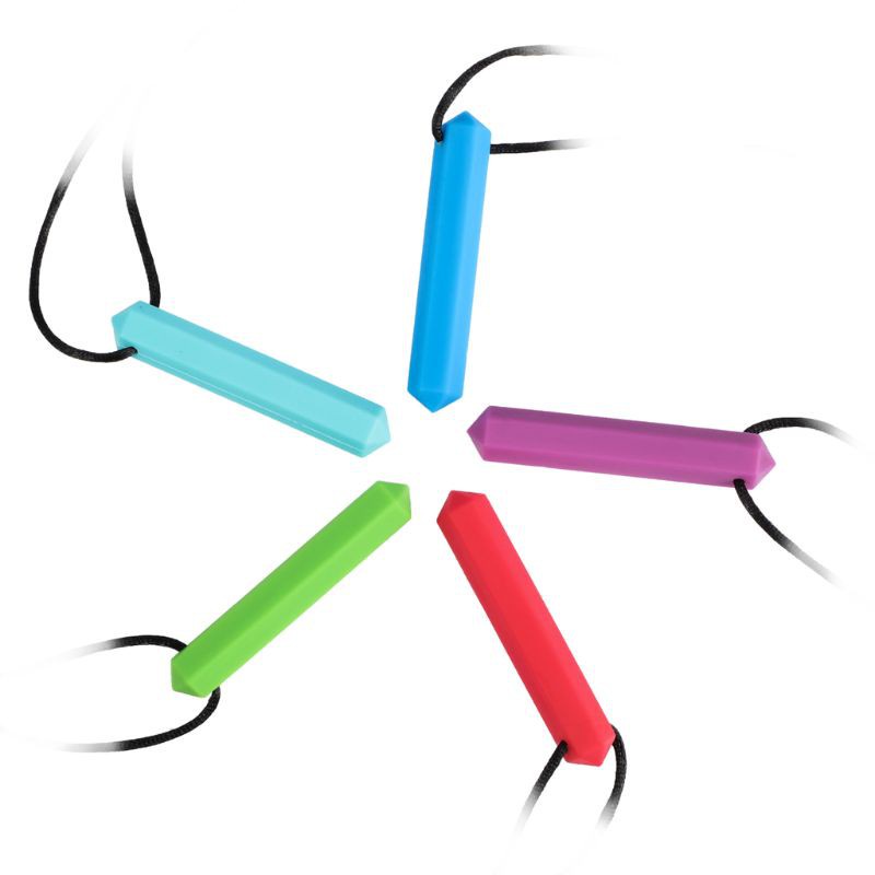 vòng cổ Mặt Hình Bút Chì Bằng Silicone Cho Bé Mọc Răng