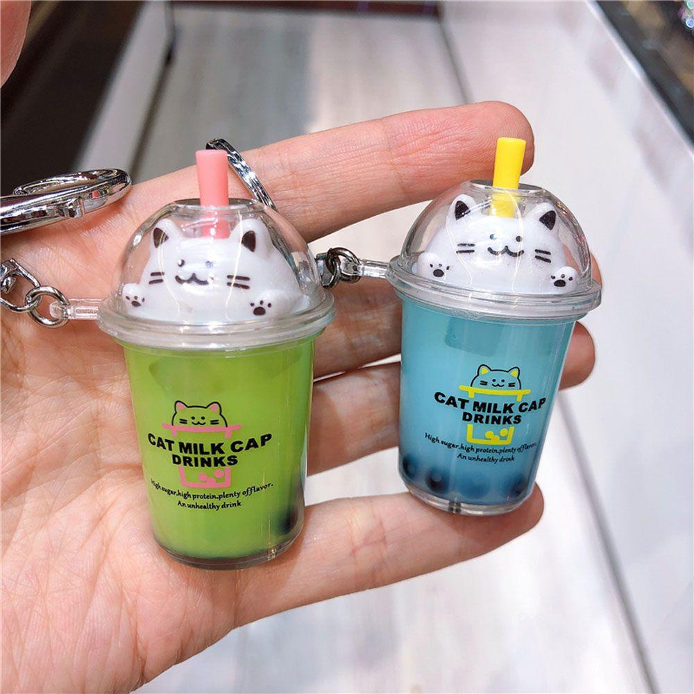 Móc Khóa Hình Mèo Đính Sequin Lấp Lánh Dễ Thương