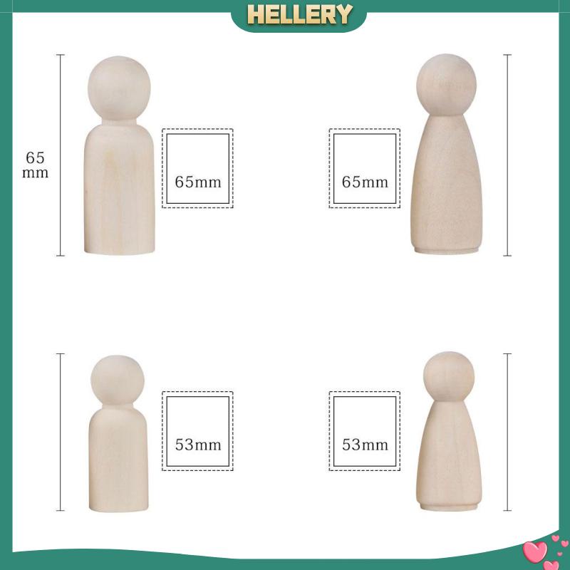 Set 1 Gia Đình 8 Búp Bê Bằng Gỗ Đồ Chơi DIY