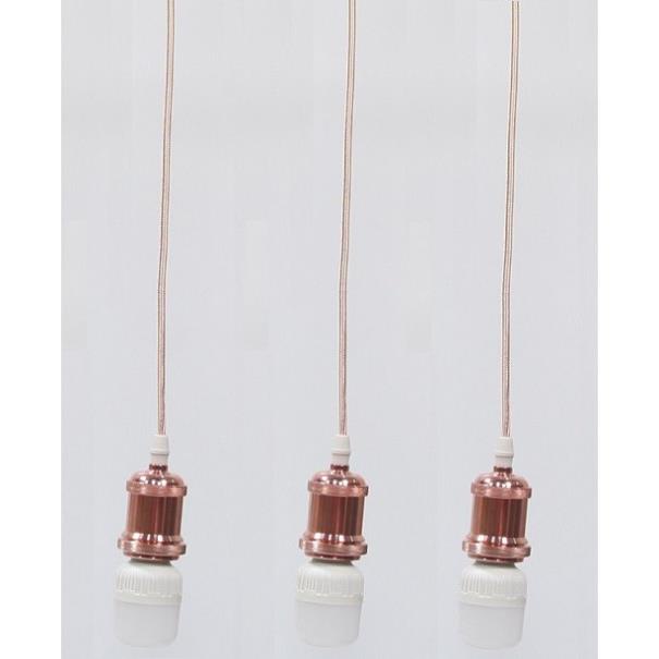 Bộ 3 dây đèn thả cổ điển bóng đèn led búp trụ trang trí 5w