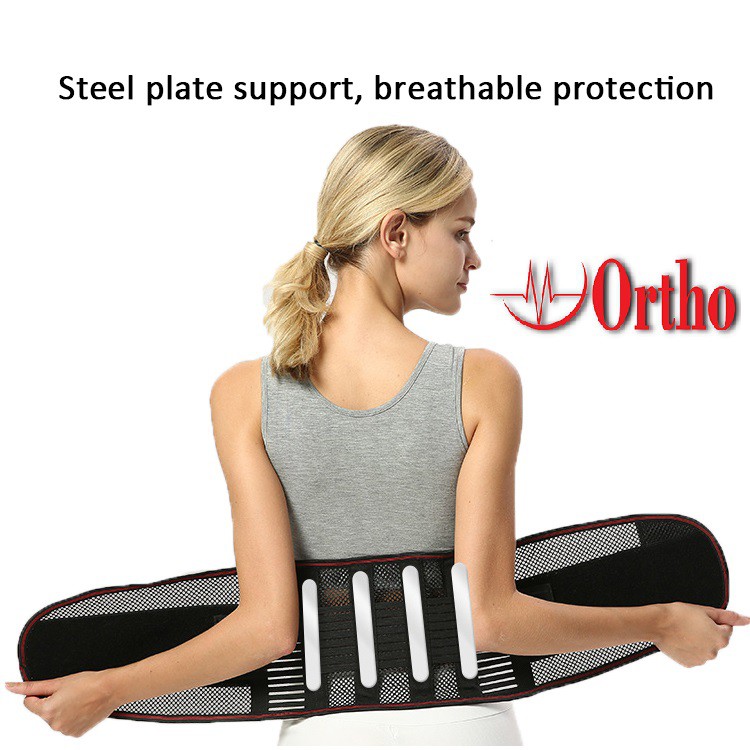 Đai bảo vệ cột sống thắt lưng Ortho, hỗ trợ lực, giảm đau vùng lưng (1 chiếc) DTL1