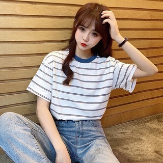 Áo thun nữ kẻ sọc freesize chất mát| áo thun ulzzang