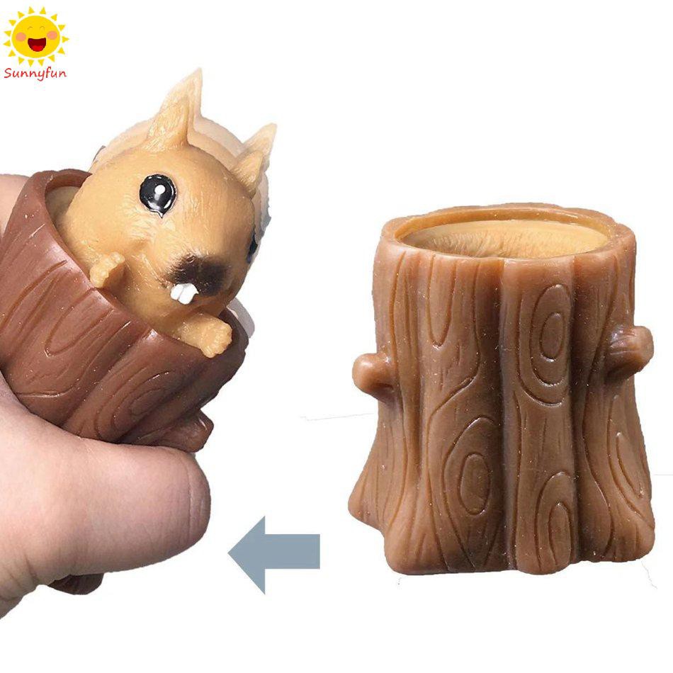 SF Đồ Chơi Bóp Tay Hình Chú Sóc Dễ Thương