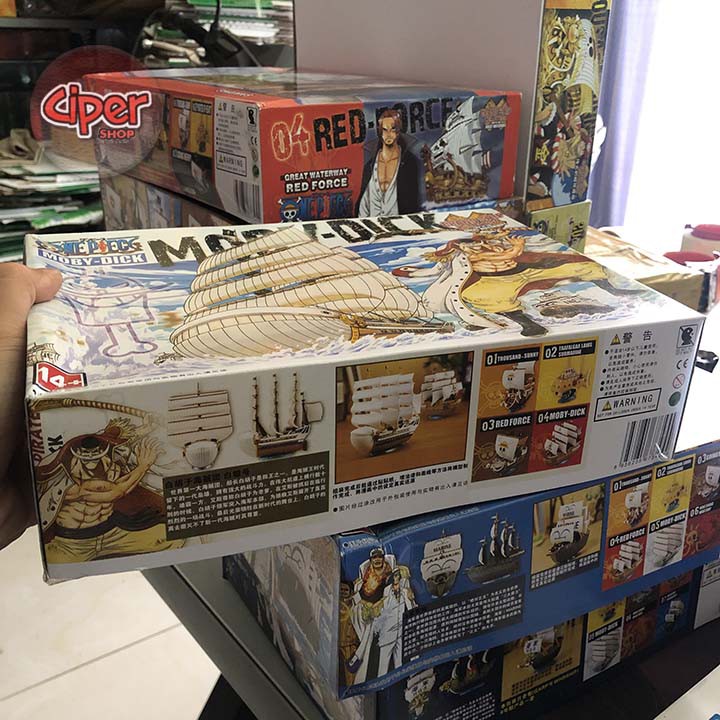 Mô hình thuyền Râu Trắng Bố Già White Beard one piece