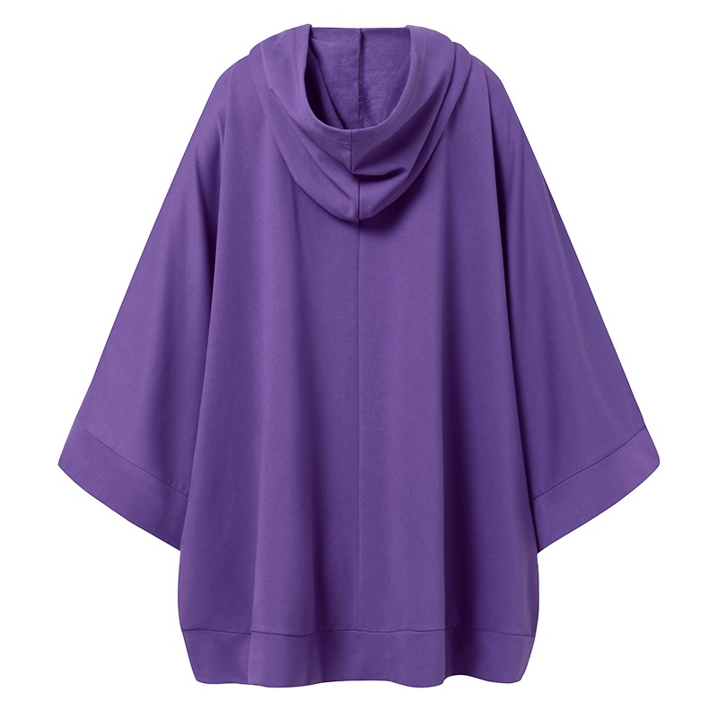 Áo hoodie ZANZEA màu trơn tay áo rộng phối túi mặt trước thời trang mùa đông cho nữ