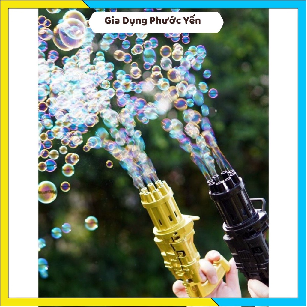 Súng Bắn Bong Bóng 8 Nòng Vui Nhộn