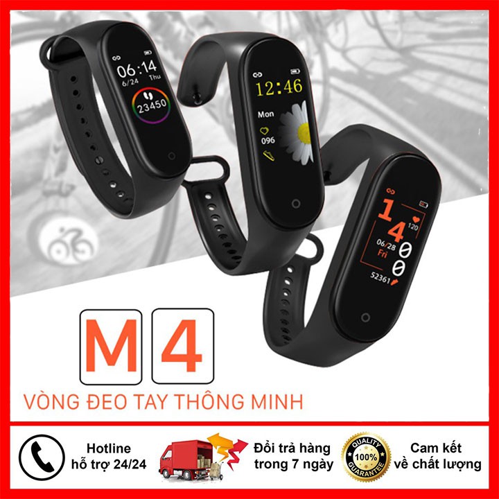 🔥BH 12 Tháng 🔥Đồng hồ thông minh M4 chống nước IP67 đo nhịp tim huyết áp – thông báo cuộc gọi | BigBuy360 - bigbuy360.vn