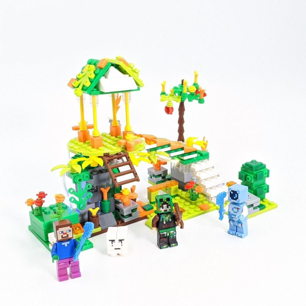 MINECRAFT_ Lego minecraft Binh Lính Bảo Vệ Vọng Gác - Có Đèn ( 405 miếng )