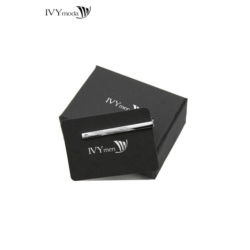 IVY men Kẹp cà vạt họa tiết nổi MS 84E2567