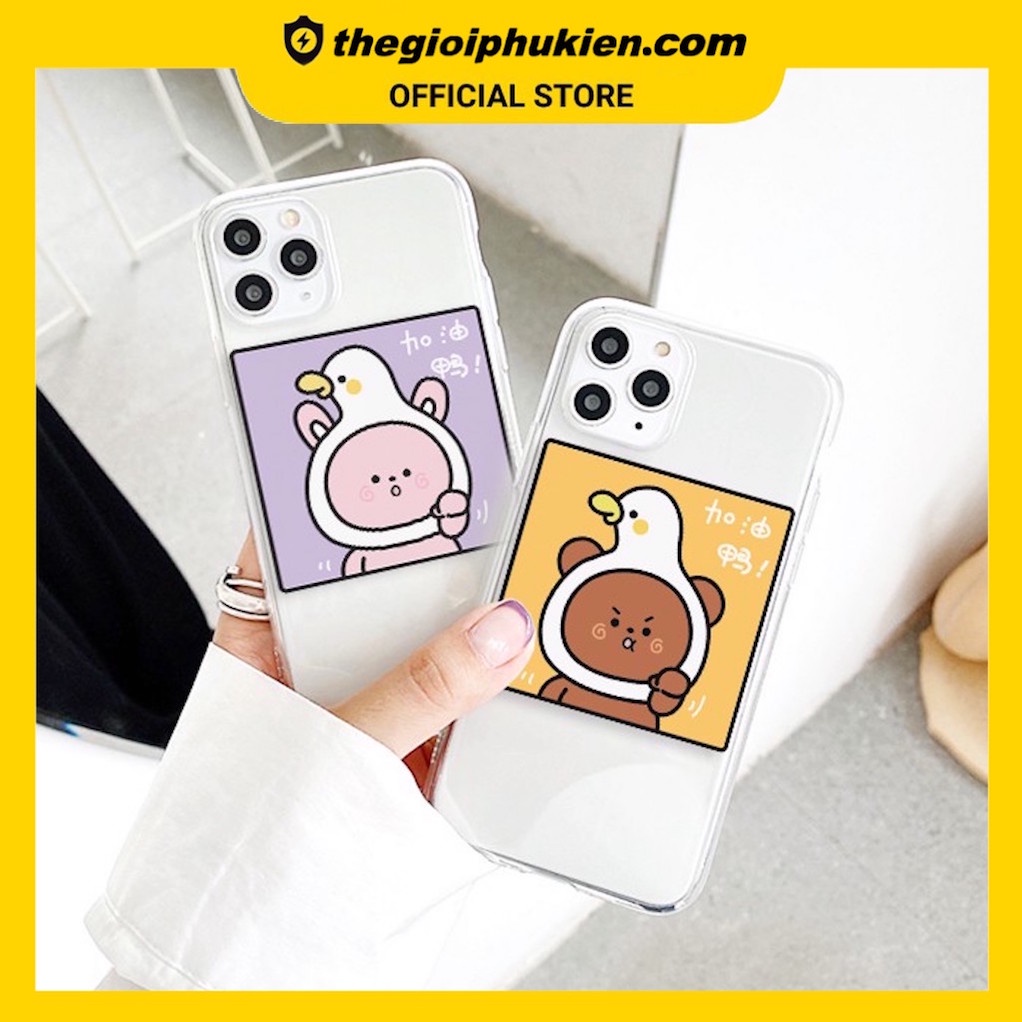 Ốp lưng iphone silicon dẻo trong Bạn thân dành cho ip 6 đến 14promax - t30