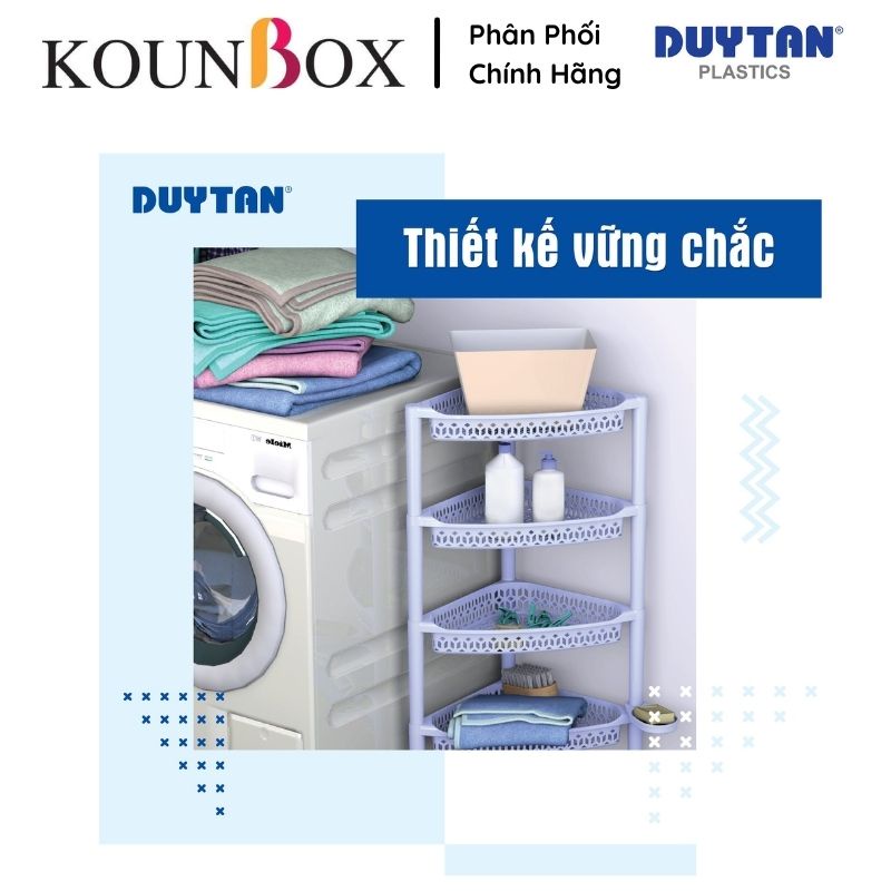 Kệ Góc Đa Năng DUY TÂN | 3 Tầng - 4 Tầng | Tối Ưu Không Gian Góc Phòng, Bếp, Nhà Tắm | Kounbox