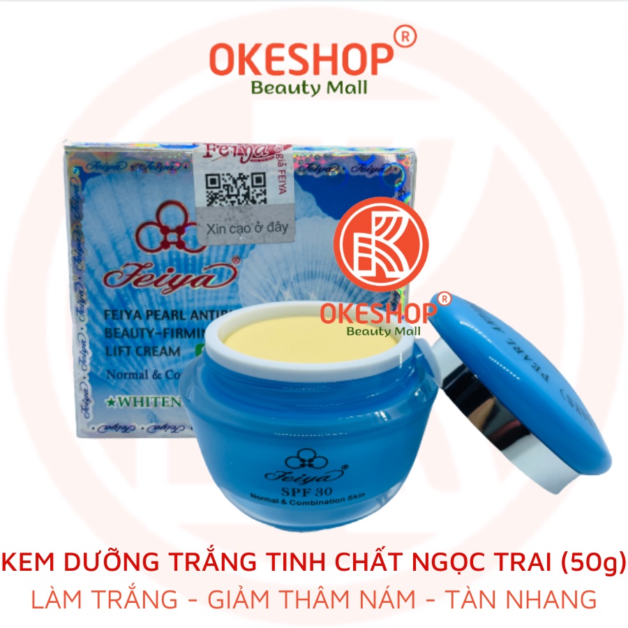 KEM FEIYA NGỌC TRAI 50G - XOÁ THÂM NÁM - TÀN NHANG - GIẢM NẾP NHĂN - BẢO VỆ DA