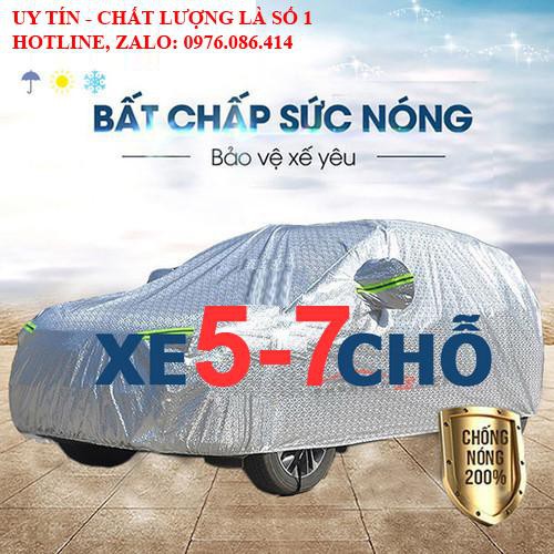 Bạt phủ xe ô tô CAO CẤP 3 LỚP CÁCH NHIỆT