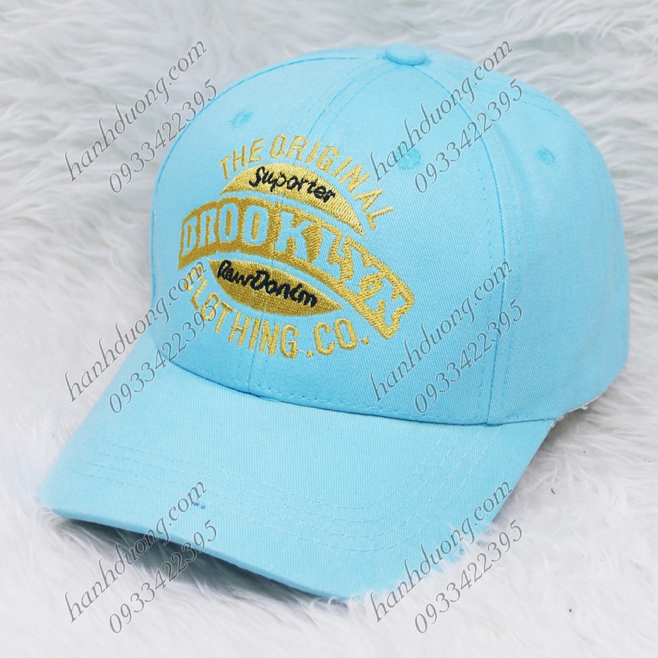 Mũ kết thời trang thêu chữ vải cotton phù hợp cho cả nam và nữ