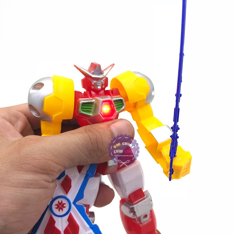 Đồ chơi siêu nhân Gundam size 17cm có đèn bằng nhựa 1432