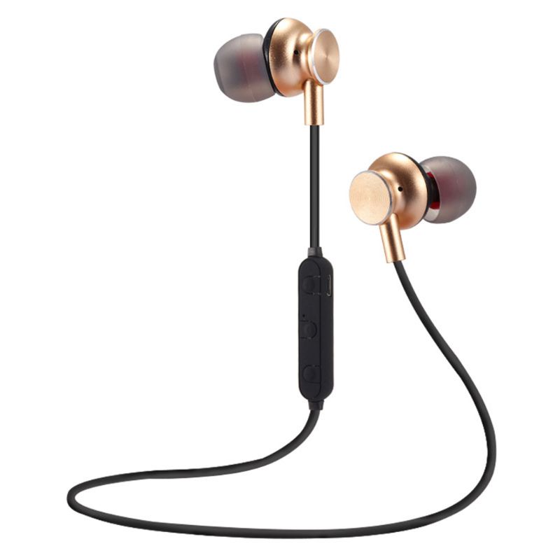 Tai Nghe Bluetooth bonj Kiểu Dáng Thể Thao Có Dây Đeo Cổ Tiện Dụng
