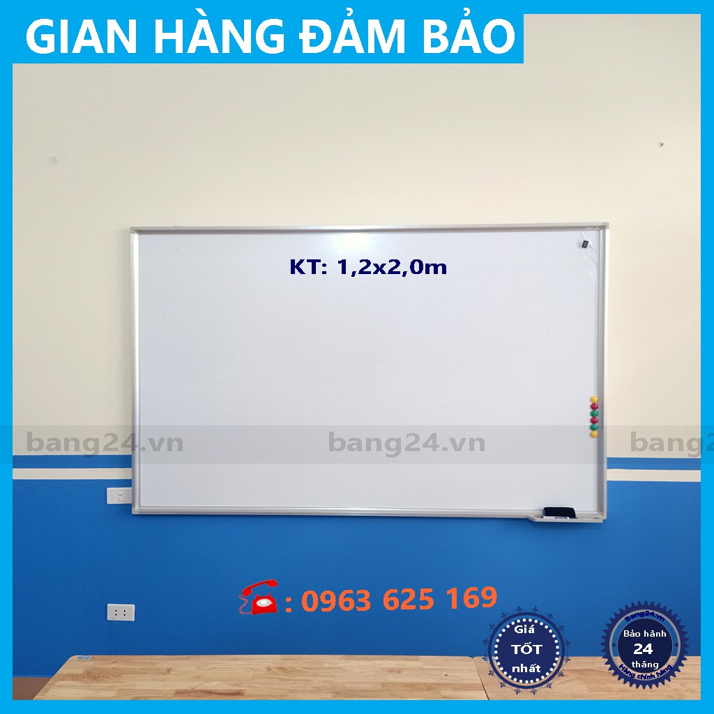 [BẢNG TRẮNG TO] Bảng Từ Trắng Viết Bút Lông Hít Nam Châm - Bảng Mica Từ Tính (Tặng 1 Bút Lông, 1 Xóa bảng, 6 Nam Châm)