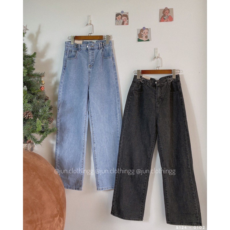 Quần jeans khuy móc 01 - JuNclothingg