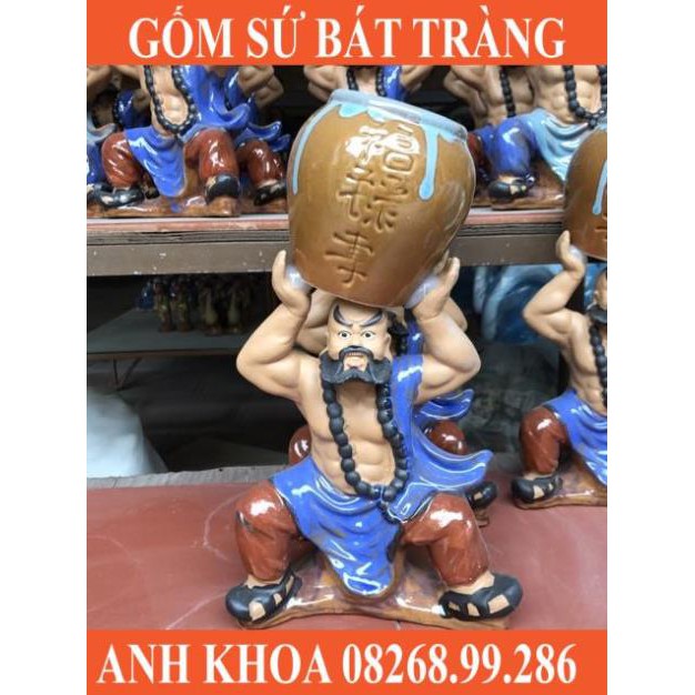 Ông nâng bình Lỗ Trí Thâm - Gốm sứ Bát Tràng Anh Khoa