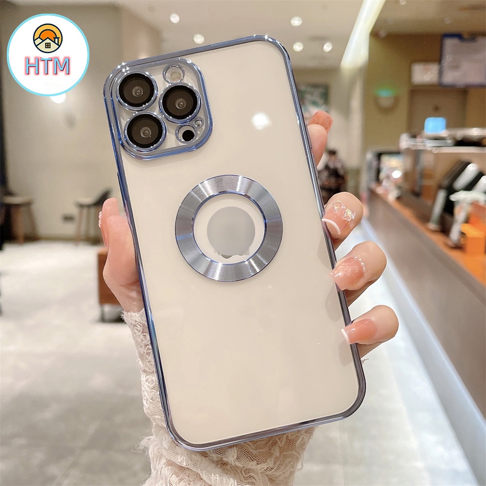 Ốp Điện Thoại Mạ Điện Bảo Vệ Camera Cho iPhone 13 12 11 Pro Max Promax