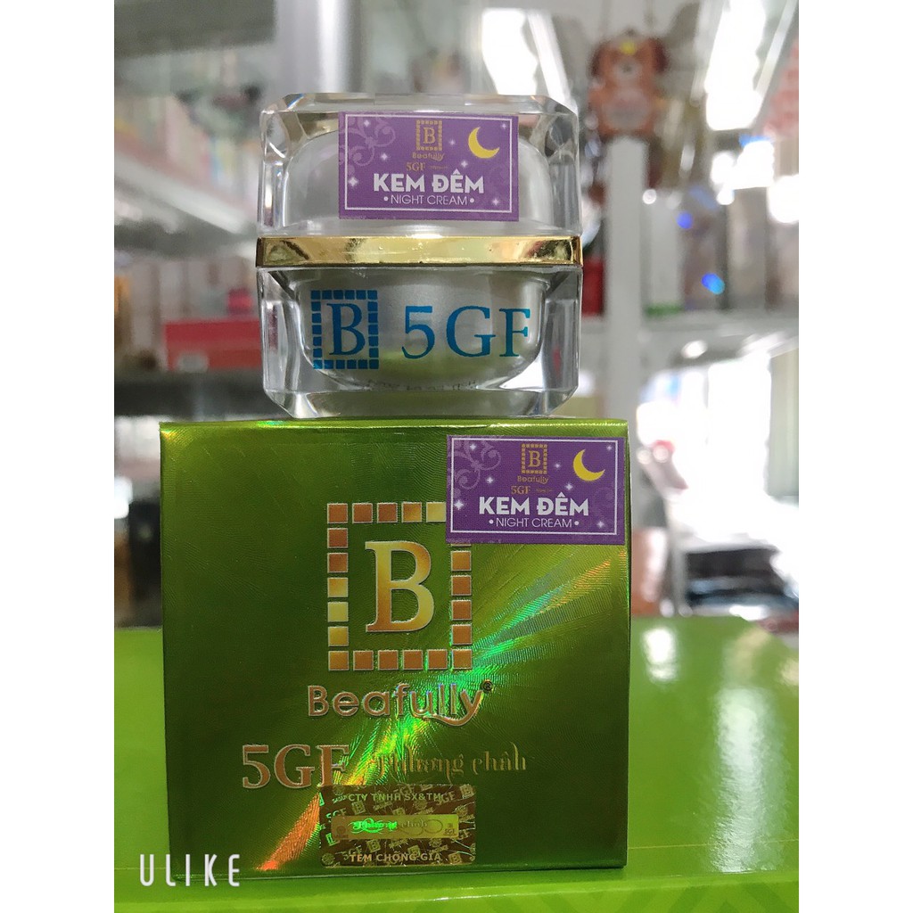 kem 5GF BEAFULLY kích trắng -chống nắng-giữ ẩm SPF 50+ 10g (kem đêm)