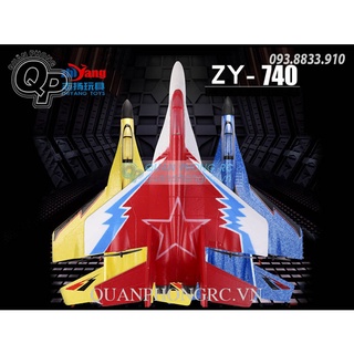 Máy Bay SU27 ZY ZY740 440mm Wingspan EPP RC Airplane RTF Kèm LED