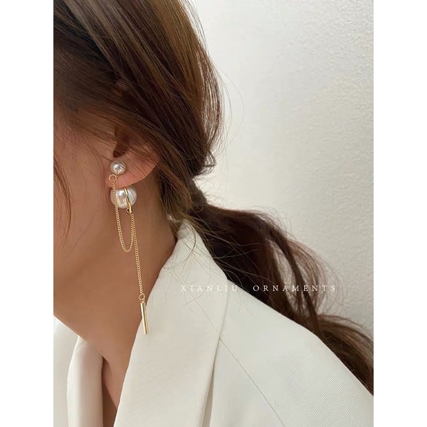 Khuyên tai đính hạt phong cách Hàn - Maben