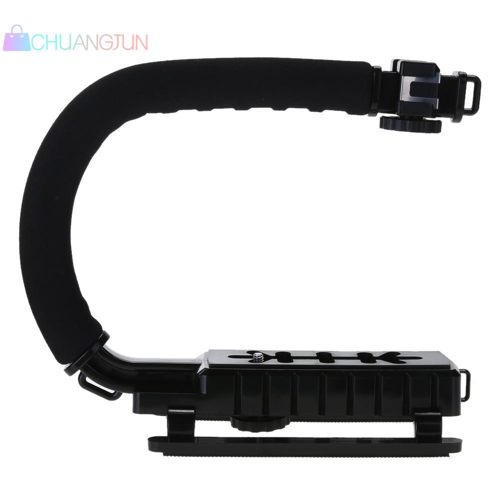 Portable U/C Shaped Video Bracket Holder Handheld Stabilizer Grip for Camera Canon N