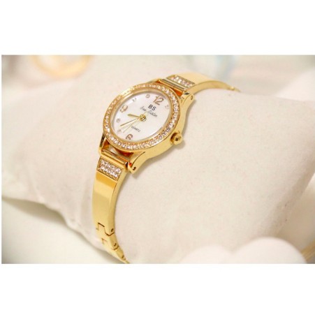 Đồng Hồ Nữ Bee Sister 1351 Viền Đá Chính Hãng (Có ảnh thật)