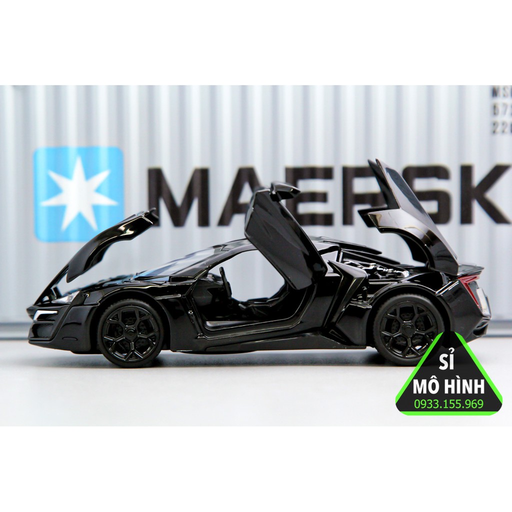 [ Sỉ Mô Hình ] Mô hình xe Lykan Hypersport 1:32 Đen