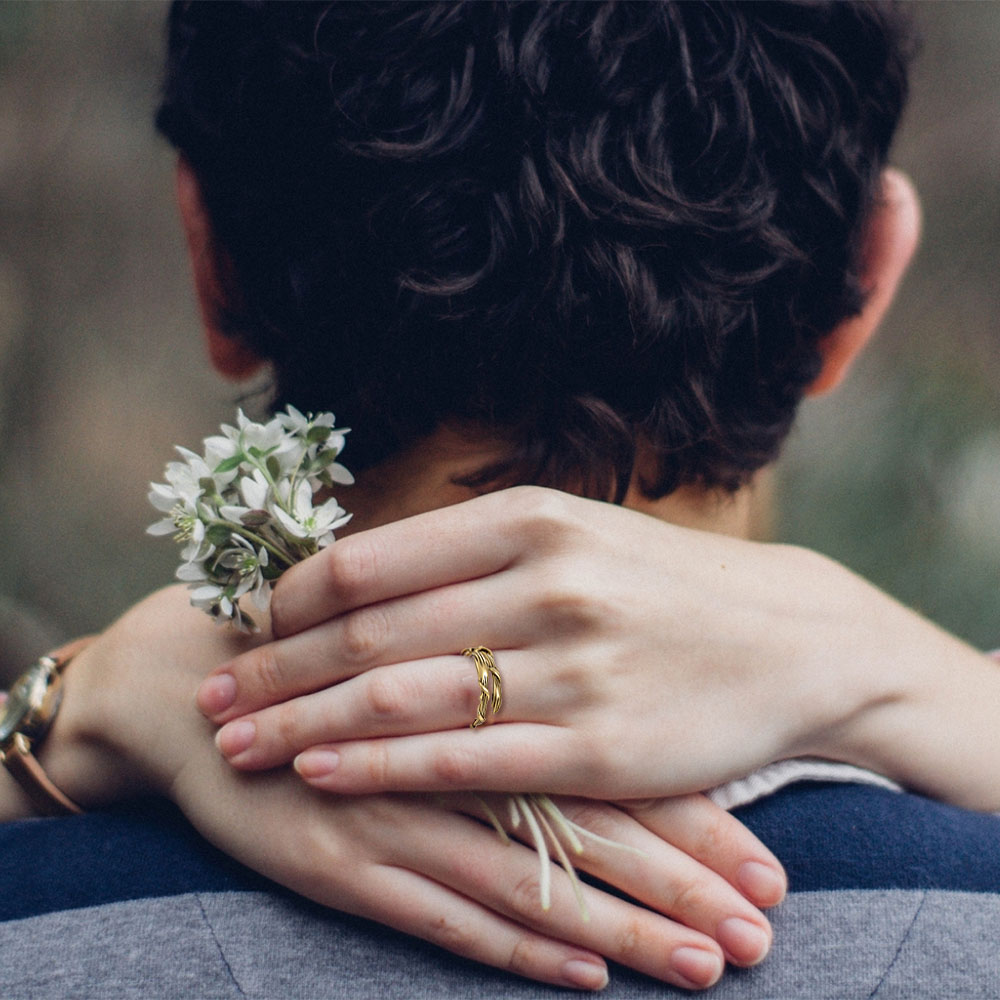 Nhẫn Đeo Tay Kim Loại Tạo Hình Bàn Tay Sáng Tạo