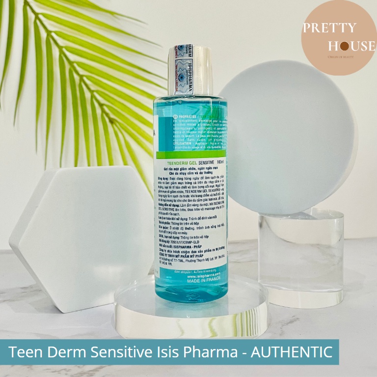 Gel/Sữa Rửa Mặt Giảm Nhờn Ngừa Mụn Isis Pharma Teen Derm Gel Sensitive