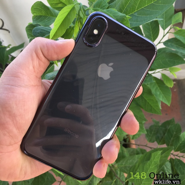 Ốp iPhone X Remax Modi | Dẻo Viền Màu | Chống va Đập