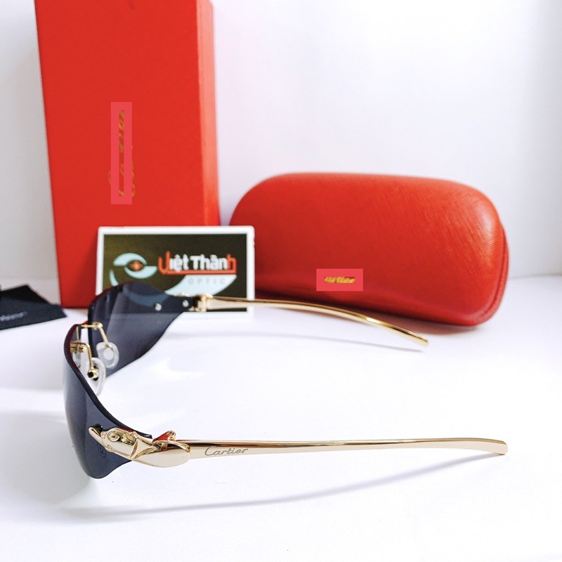 Kính Mát Nam Cao Cấp Không Viền Khung Chống Tia UV Hộp Đựng Như Hình | BigBuy360 - bigbuy360.vn