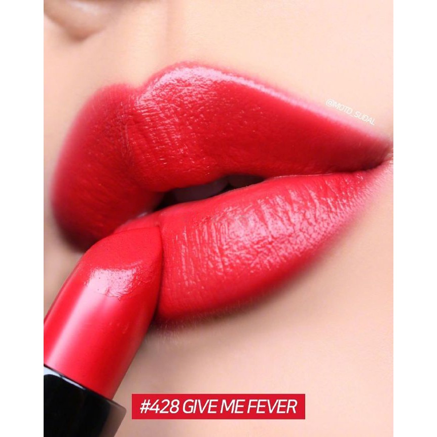 Kết quả hình ảnh cho MAC - Son thỏi Love Me Lipstick (Give Me Fever) swatch"