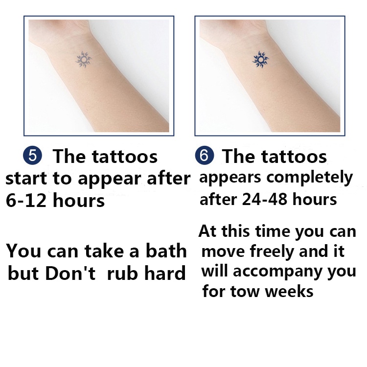 Bộ 32 Hình Xăm Dán Họa Tiết Nhỏ Chống Nước Lâu Trôi 2 Tuần