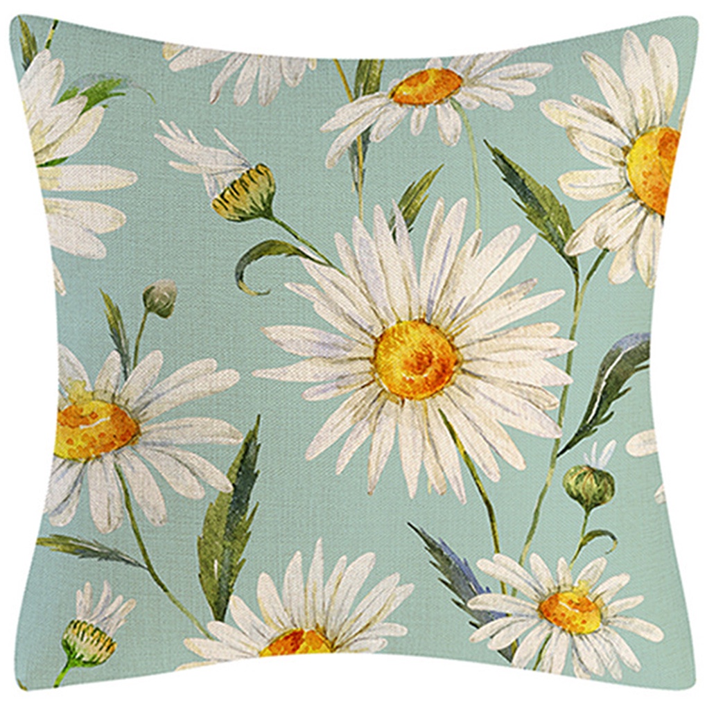 Vỏ Gối In Hình Hoa Cúc, Kích Thước 70X70,60X60,50X50,45X45,40X40