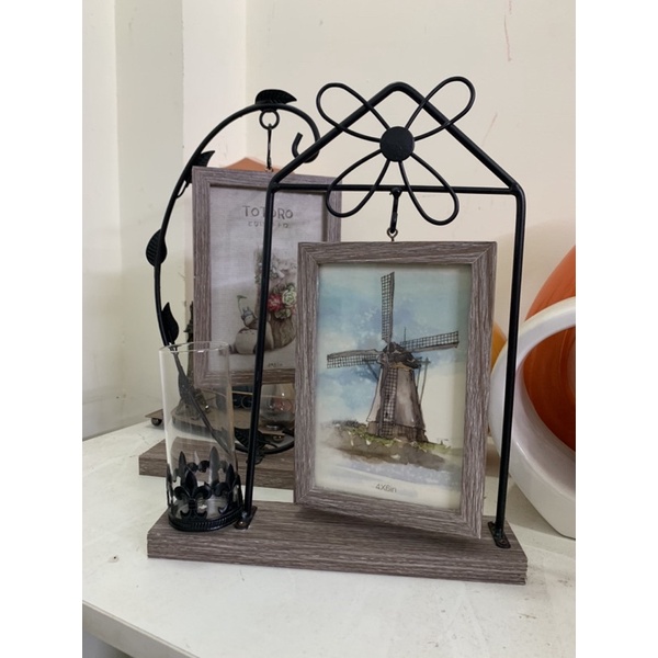 Khung ảnh để bàn đa năng. khung treo anh để bàn kèm ống đựng bút.