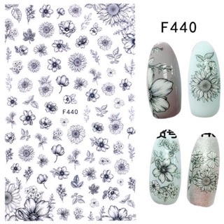 Sticker hoa dùng để dán,trang trí móng