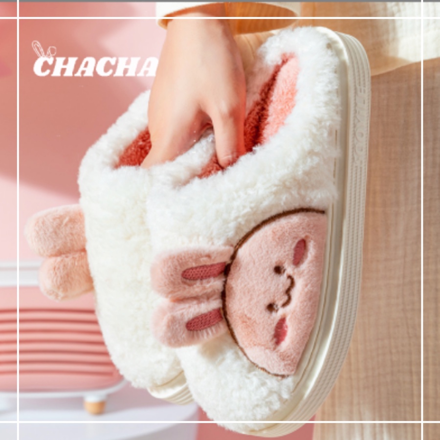 Dép đi trong nhà Chacha Sweet Dép bông hình Thỏ Sky Rabbit Cute siêu êm siêu dễ thương