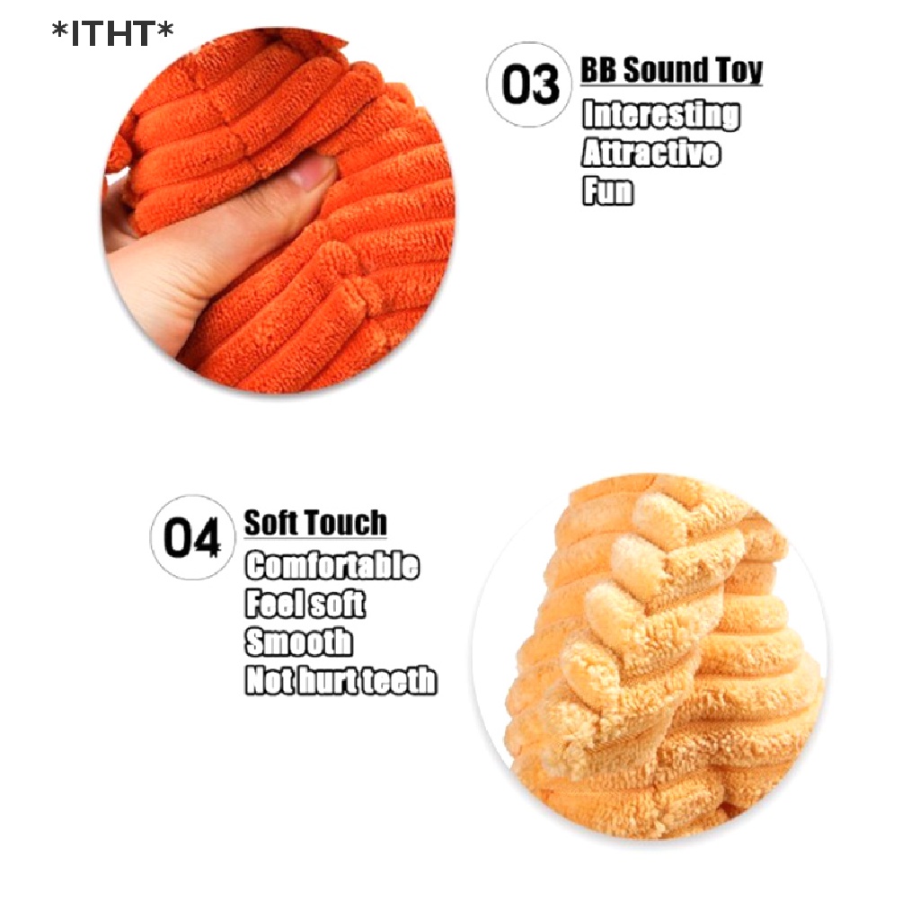 [ITHT] Đồ Chơi Bằng Vải Nhung Hình Động Vật Chống Cắn Cho Thú Cưng [Hot]