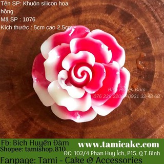 Khuôn silicon - Hoa Hồng PVN1076