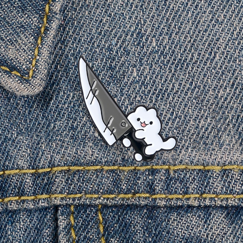 Trâm Cài Áo Hình Chú Mèo Dagger Vui Nhộn