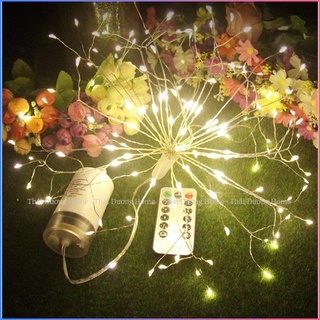Bộ 5 chùm dây đèn led pháo hoa cắm điện trang trí
