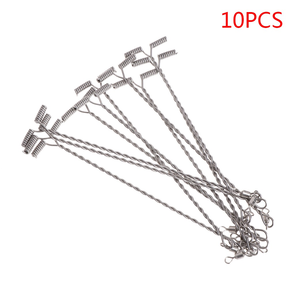 Bộ 10 phụ kiện câu cá bằng thép không gỉ Cuộn dây 9 / 12 / 15cm